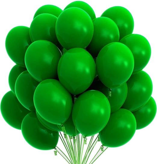 Balony zielone DUŻE matowe ślub wesele 50 szt somgo