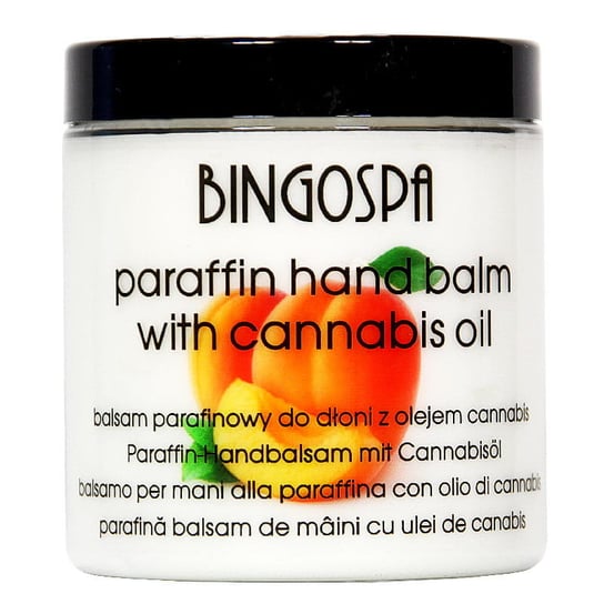 Balsam parafinowy do dłoni z olejem Cannabis i morelą 250 g BINGOSPA BINGOSPA