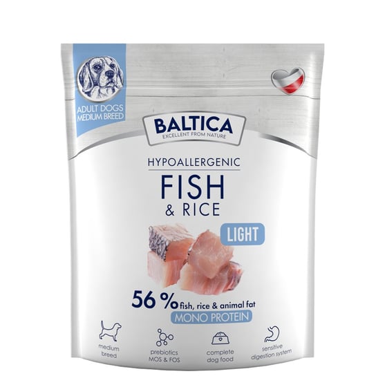 Baltica Adult Light Fish Rice M 1kg Baltica