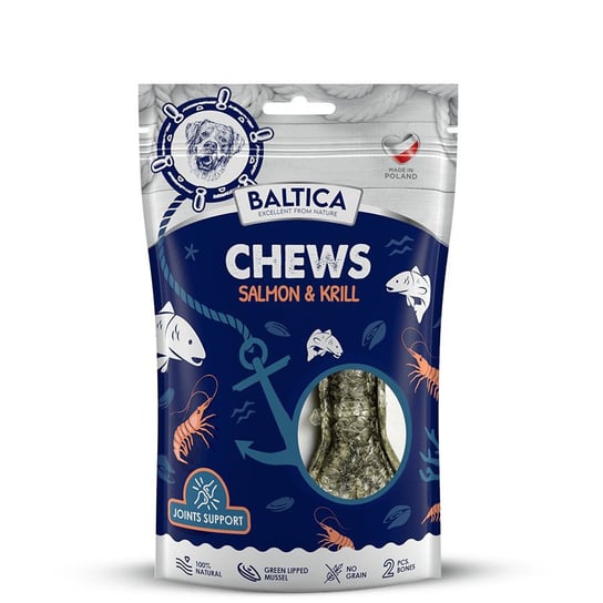 Baltica Chews Salmon & Krill 2Szt Gryzak Dla Psa Na Stawy Baltica