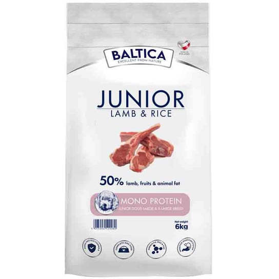 Baltica Junior Lamb & Rice Jagnięcina z ryżem 6kg Baltica