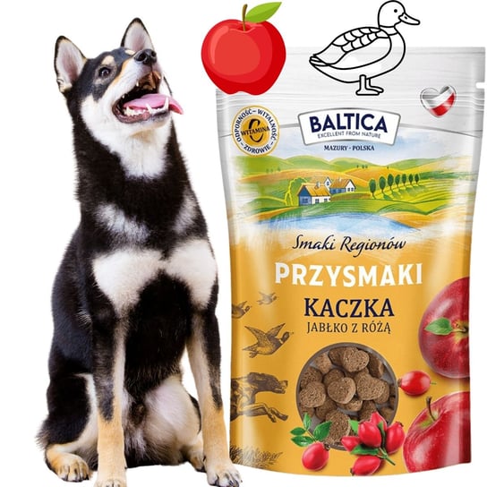 Baltica KACZKA JABŁKO smaczki treningowe dla psa Baltica