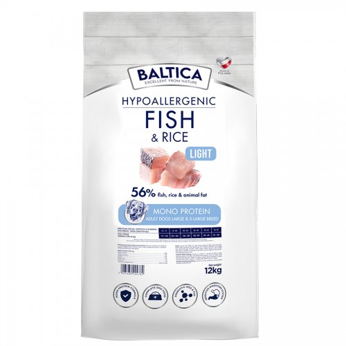 Baltica Karma Fish Rice L/Xl  Light Ryba Ocean 12Kg Baltica
