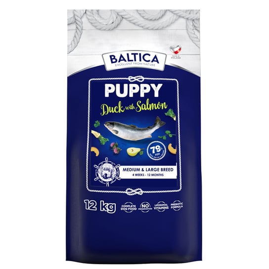Baltica Puppy Duck & Salmon Ml 12Kg Łosoś Kaczka Baltica