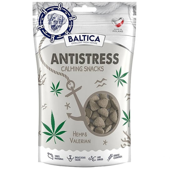 BALTICA Snacks Antistress z konopią Przysmaki uspokajające dla psa 150 g Baltica