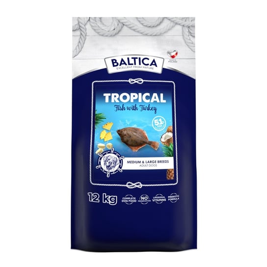 Baltica Tropical Fish With Turkey M&L 12 Kg Baltica