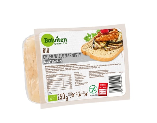 Balviten, chleb wieloziarnisty bezglutenowy bio, 250 g BALVITEN