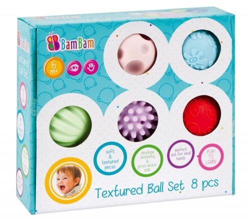 Bam bam, zabawka edukacyjna Kule sensoryczne, zestaw Bam Bam