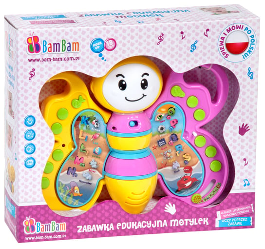 Bam-Bam, zabawka edukacyjna Motyl Bam Bam