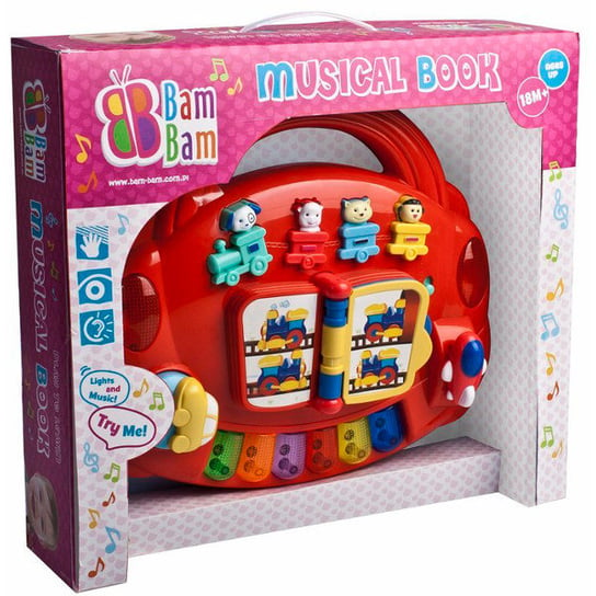 Bam Bam, zabawka interaktywna Muzyczna książeczka Bam Bam