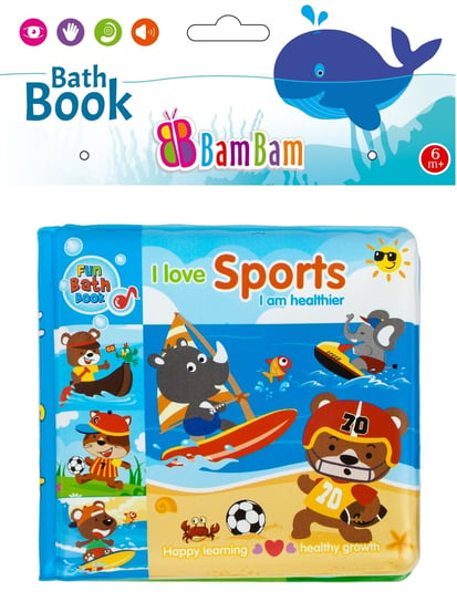 BamBam, książeczka do kąpieli Zwierzęta Sport Bam Bam