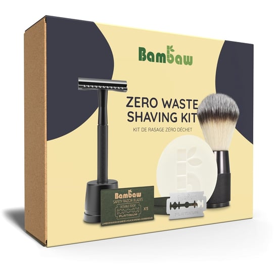 Bambaw, zestaw do golenia, zero waste, Edycja Czarna Bambaw