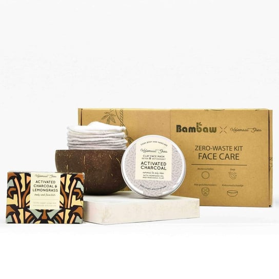 Bambaw, Zestaw do pielęgnacji twarzy Zero-Waste Kit Face Care Bambaw