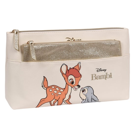 Bambi Tuptuś Disney, Beżowo-złota Kosmetyczka Podróżna, 2szt. Disney