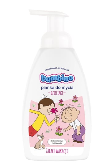 Bambino, Pianka myjąca dla dzieci, Zapach Wakacji - dla dziewczynek, 500 ml Bambino