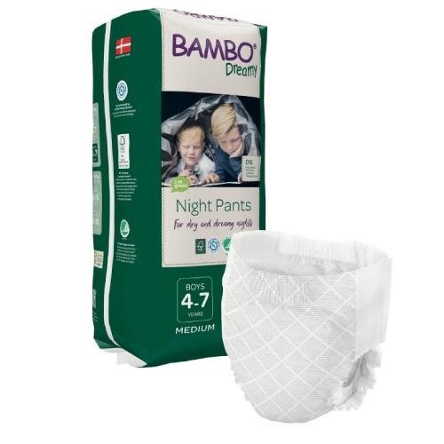 BAMBO Dreamy Night Pants BOYS 4-7lat (M 15-35kg) Abena