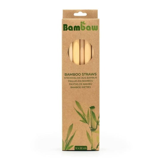 Bambusowe słomki 22 cm Bambaw - 12 sztuk Bambaw