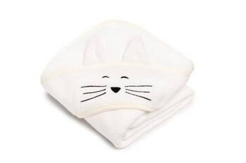 Bambusowy ręcznik z kapturkiem cream - cat My Memi MY MEMI