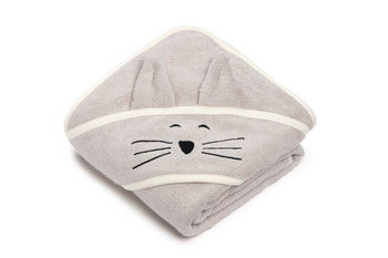 Bambusowy ręcznik z kapturkiem light beige - cat My Memi MY MEMI
