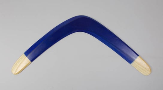 Banan XL Niebieski bumerang powracający - praworęczny Łowca Bumerangów
