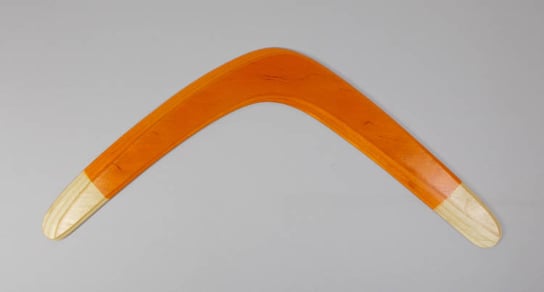 Banan XL Pomarańczowy bumerang powracający - leworęczny Łowca Bumerangów
