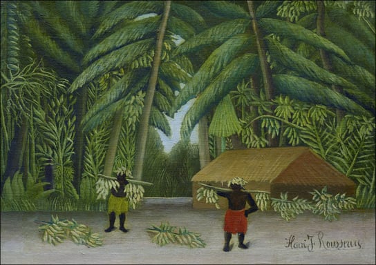 Banana Harvest, Henri Rousseau - plakat 100x70 cm Galeria Plakatu