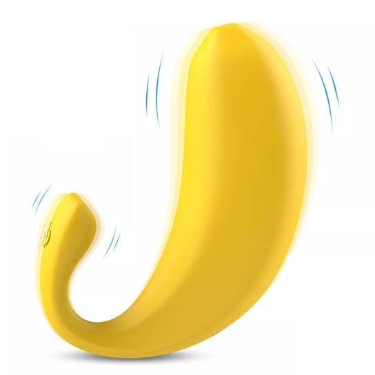 Banana-rtc, Masażer, Wibrator Intymny Typu Jajko Zdalnie Sterowany Z 9 Trybami Wibracji, Yellow S-Hande