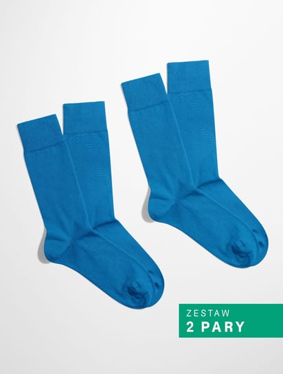 BANANA Socks, Skarpetki Essential - Azure Dream - Niebieski - Zestaw 2 pary - 36-41 Banana Socks