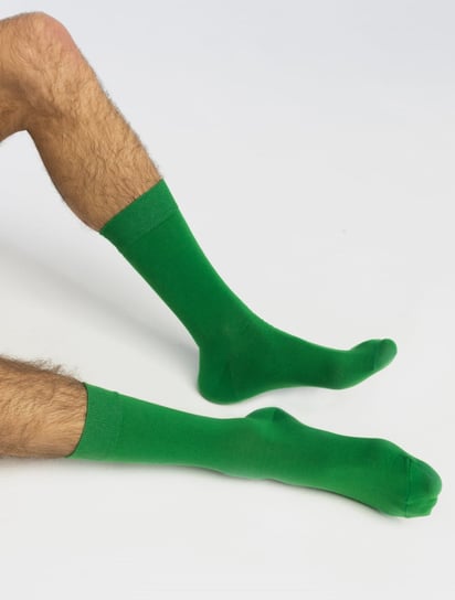 BANANA Socks, Skarpetki Essential - Emerald Field - Zielony - 36-41 Banana Socks