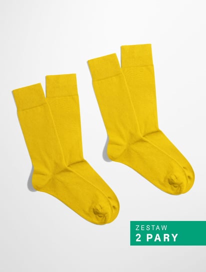 BANANA Socks, Skarpetki Essential - Lemon Burst - Żółty - Zestaw 2 pary - 36-41 Banana Socks