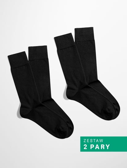 BANANA Socks, Skarpetki Essential - Noir Elegance - Czarny - Zestaw 2 pary - 36-41 Banana Socks