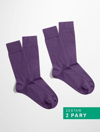 BANANA Socks, Skarpetki Essential - Regal Plum - Fioletowy - Zestaw 2 pary - 36-41 Banana Socks