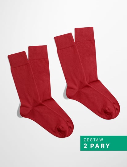 BANANA Socks, Skarpetki Essential - Ruby Embrace - Czerwony - Zestaw 2 pary - 36-41 Banana Socks