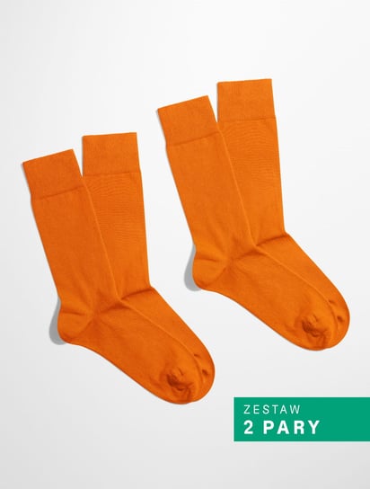 BANANA Socks, Skarpetki Essential - Tangy Tango - Pomarańczowy - Zestaw 2 pary - 36-41 Banana Socks