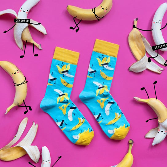 Banana Socks, Skarpetki Wanna Banana - 36-41 Banana Socks