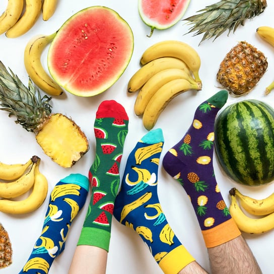 Banana Socks, Zestaw Skarpetek 'Fruit Set' - 36-41 Banana Socks