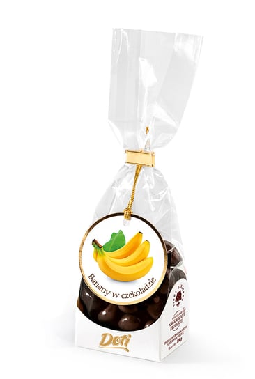 Banany w czekoladzie mlecznej - torebka prezentowa(1x100g) DOTI
