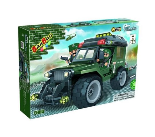 BanBao, Armia, klocki Jeep wojskowy, 8255 BanBao