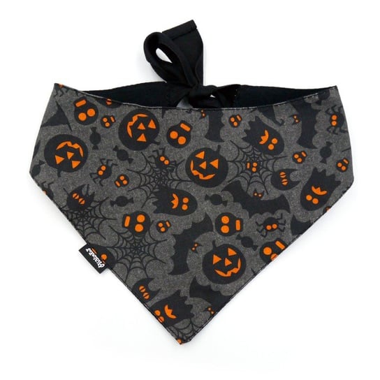 Bandamka dla psa na Halloween Premium, wiązana chusteczka, bawełniana apaszka -M Psiakrew