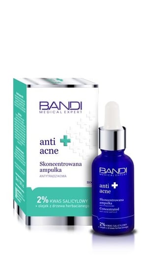 Bandi, Medical Expert Anti Acne, skoncentrowana ampułka antytrądzikowa, 30 ml Bandi