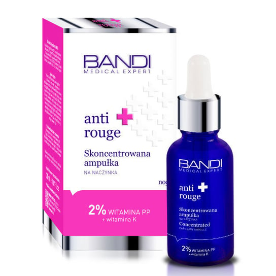 Bandi, Medical Expert Anti Rouge, skoncentrowana ampułka na naczynka, 30 ml Bandi