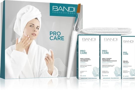 BANDI Pro Care, Zestaw kosmetyków, silnie nawilża, odświeża koloryt cery, 4 szt. + Opaska Bandi