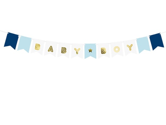 Baner Baby Boy, mix, 15 x 160 cm PartyDeco