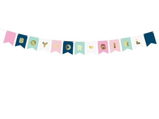 Baner Boy or Girl, mix, 15 x 175 cm PartyDeco