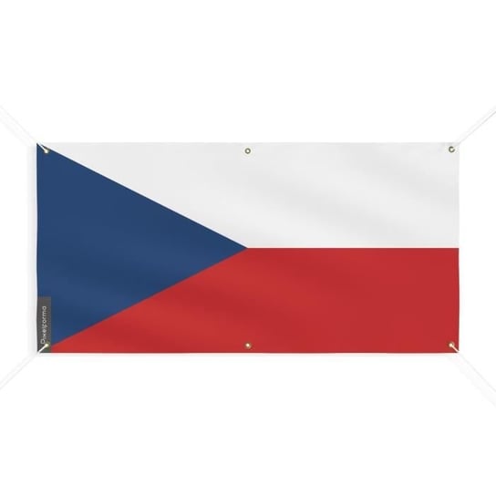 Baner Flaga Czech 6 oczek 190x380cm z poliestru Inny producent (majster PL)