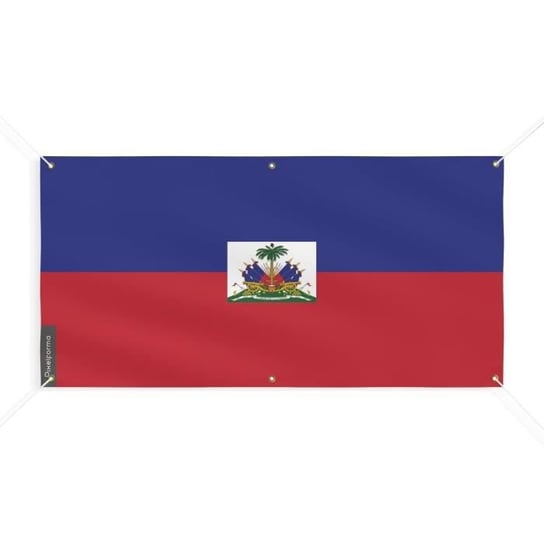 Baner Flaga Haiti 6 oczek 180x360cm, poliester Inny producent (majster PL)