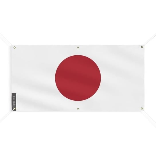 Baner Flaga Japonii 6 oczek 170x340cm, poliester Inny producent (majster PL)