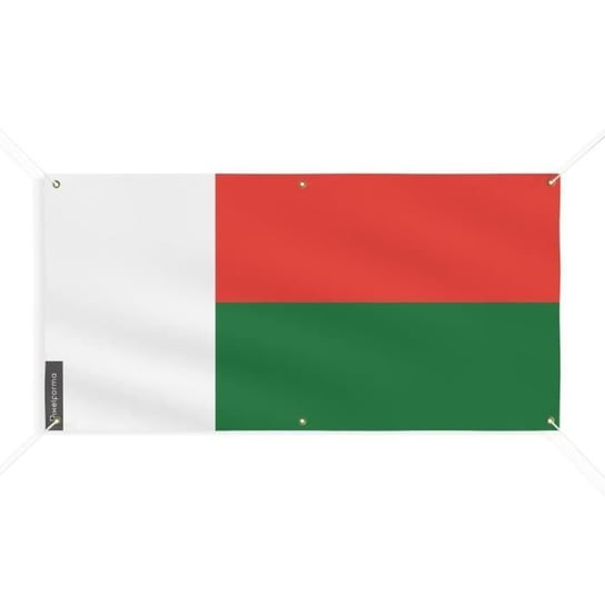 Baner Flaga Madagaskaru 6 oczek 120x240cm, poliester Inny producent (majster PL)