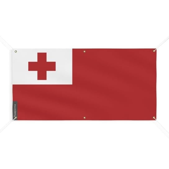 Baner Flaga Tonga 6 oczek 190x380cm, poliester Inny producent (majster PL)