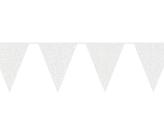 Baner flagi brokatowy biały - 6 m - 1 szt. Folat